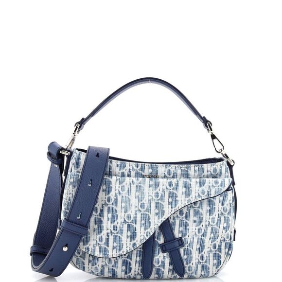 Dior Bags Christian Dior Saddle Soft Bag Kasuri Oblique Canvas Mini